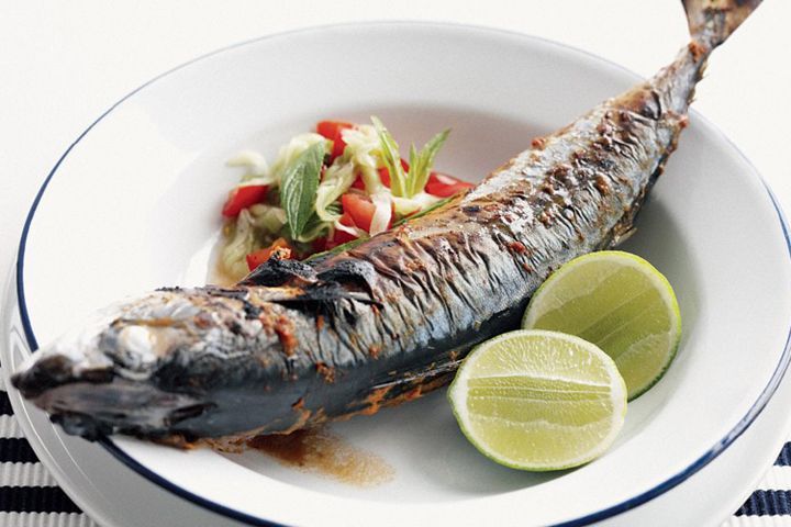 Cooking Fish Thai-spiced grilled mackerel