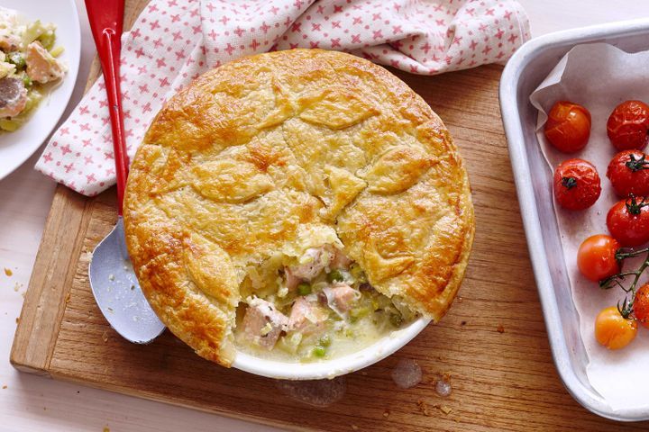 Cooking Fish The ultimate cheesy salmon pie