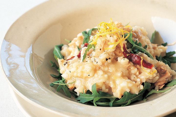 Cooking Fish Tuna, lemon & rocket risotto