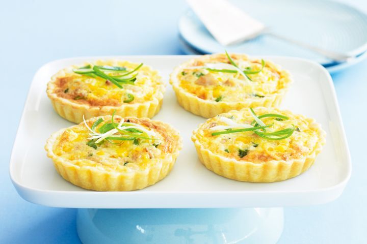 Cooking Fish Tuna and corn quiches
