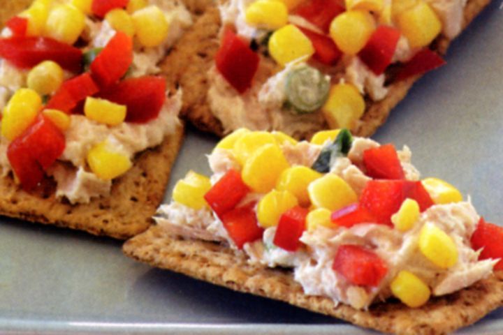 Cooking Fish Tuna with corn salsa