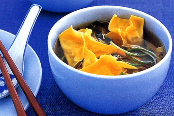 Cooking Fish Tuna wonton miso soup