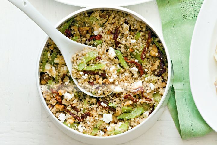 Cooking Fish Walnut and fetta quinoa salad