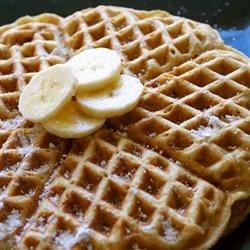 Cooking Health Banana Waffles