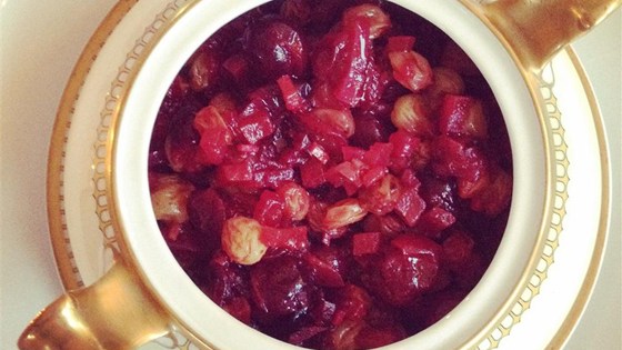 Cooking Health Cranberry, Apple, and Fresh Ginger Chutney