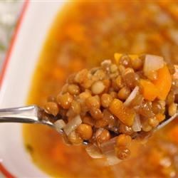 Cooking Health Greek Lentil Soup (Fakes)