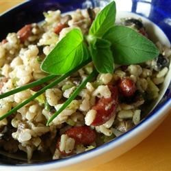 Cooking Health Herbed Rice and Spicy Black Bean Salad