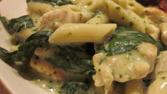 Cooking Health Pesto Chicken Florentine