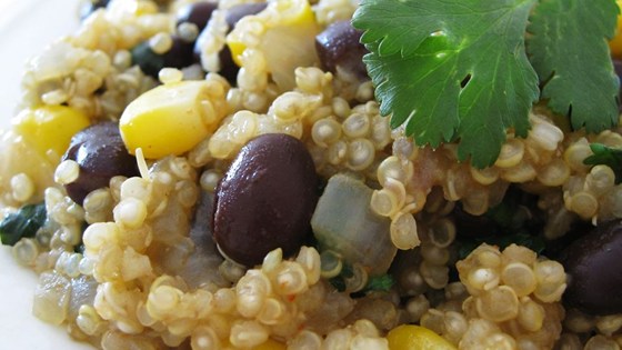 Cooking Health Quinoa and Black Beans