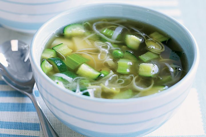 Cooking Child Spring vegetable soup