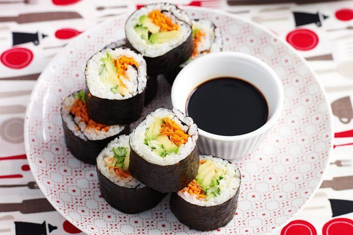 Cooking Child Sushi for kids