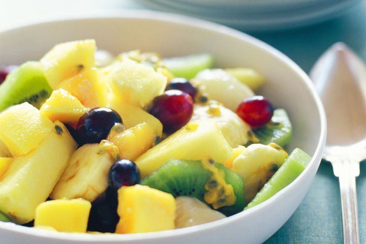 Cooking Child Tropical fruit salad