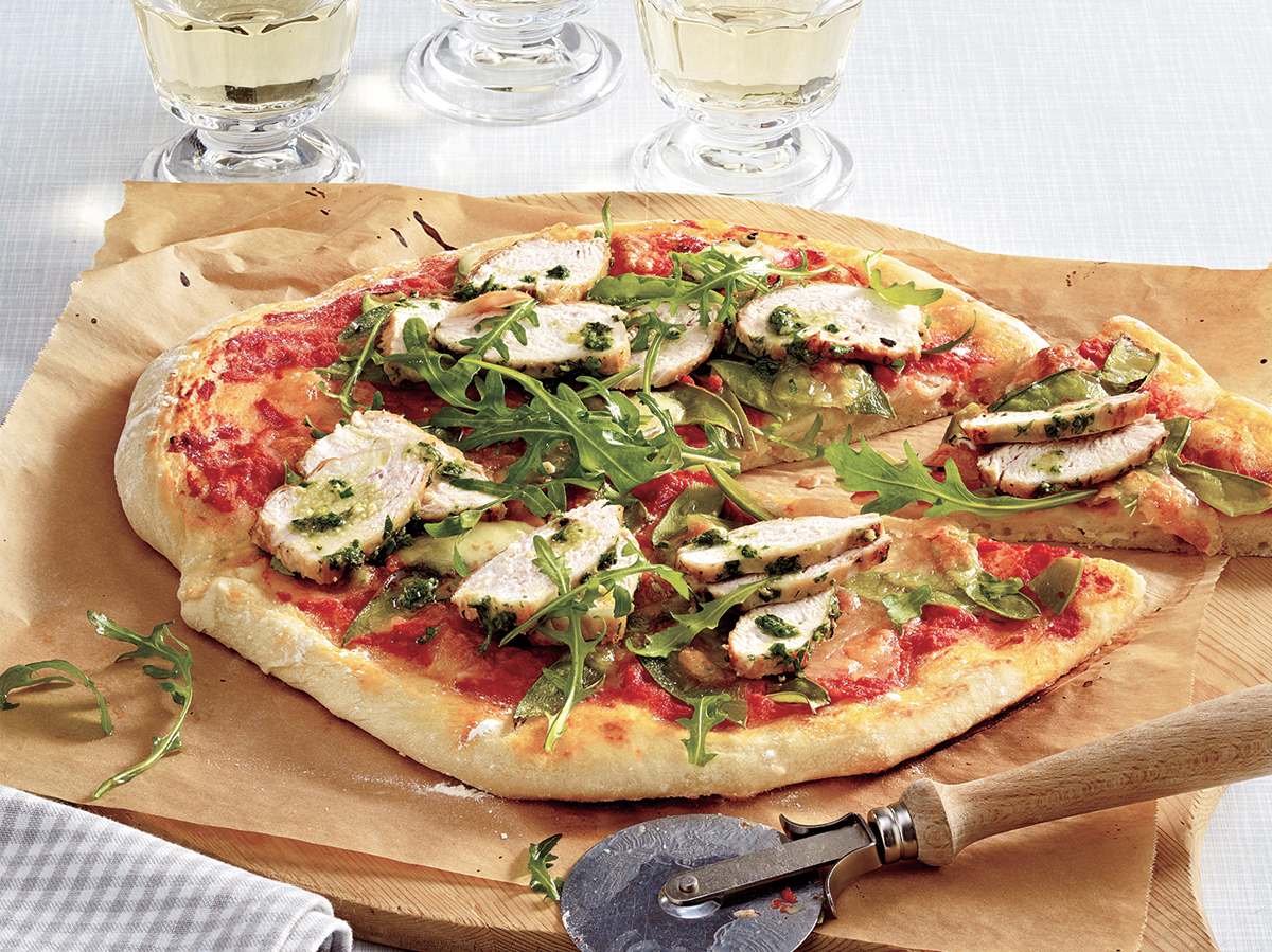 Готовим Meat Chicken-Artichoke Pizza