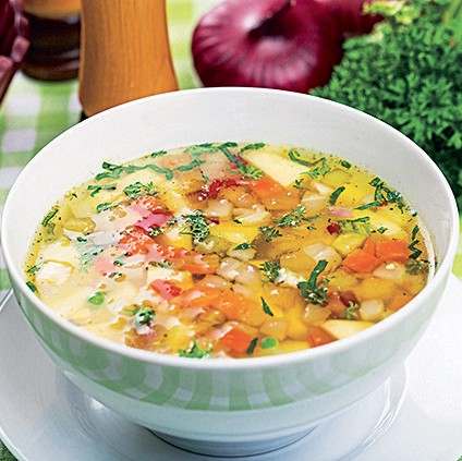 Готовим Meat Garlic-Veggie Soup
