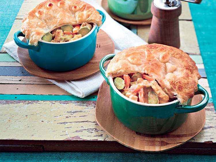 Готовим Meat Leftover Turkey and Vegetable Pot-Pie