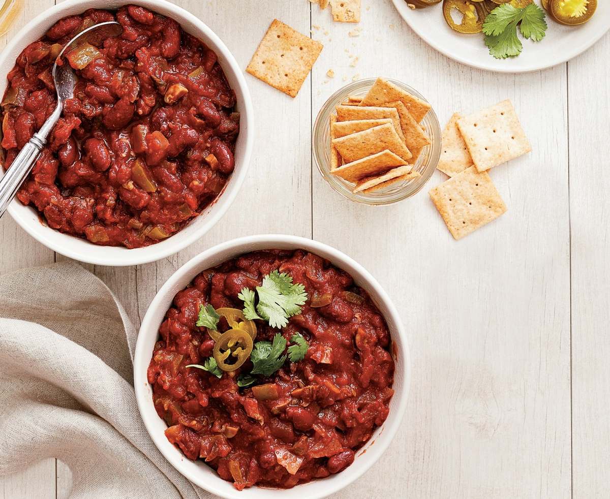 Готовим Meat Spicy Slow-Cooker Veggie Chili