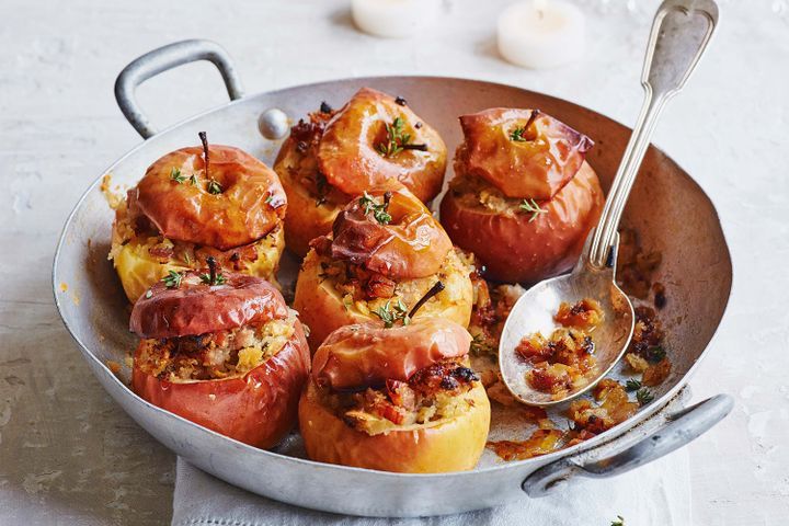 Cooking Meat Baked stuffed apples