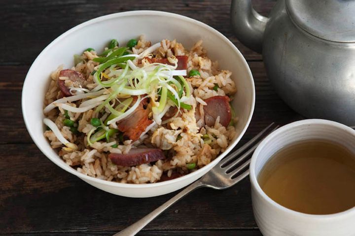 Cooking Meat Easy fried rice