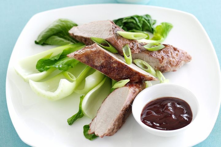 Cooking Meat Five spice pork with hoisin sauce