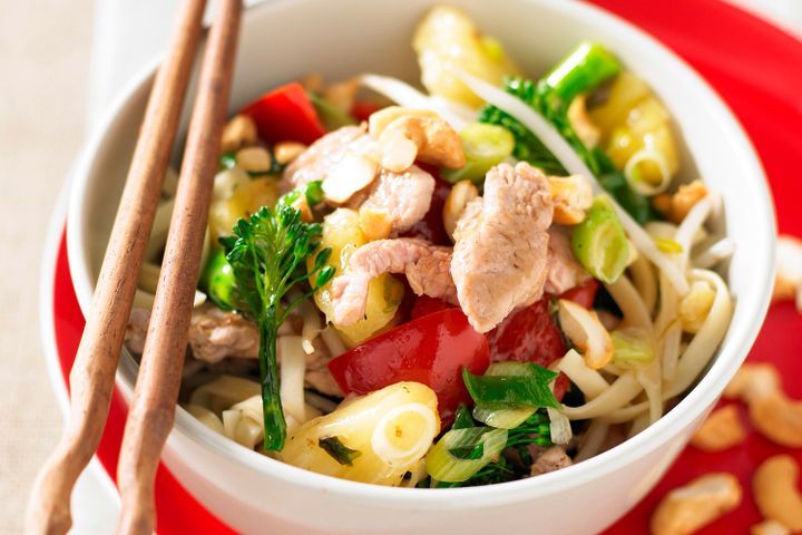 Готовим Meat Pork and noodle sweet and sour