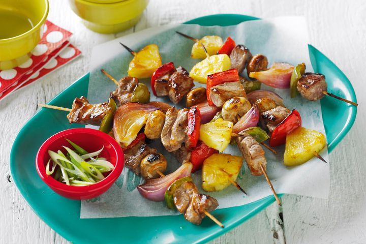 Готовим Meat Pork & pineapple kebabs