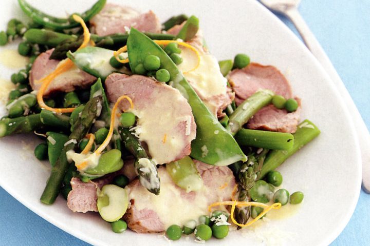 Готовим Meat Pork primavera salad