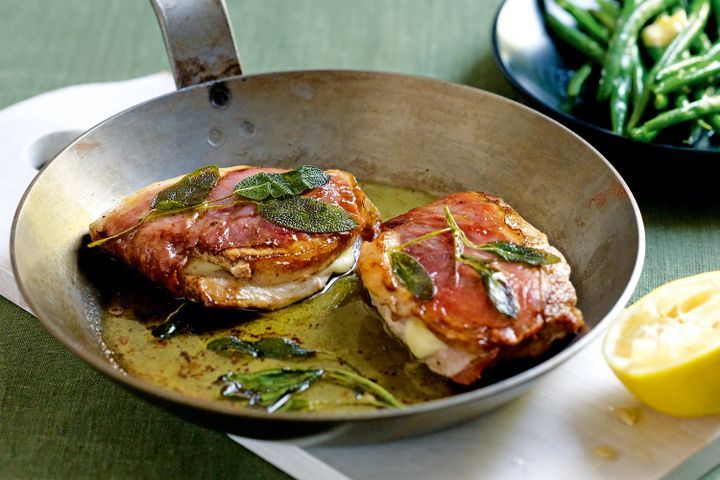 Готовим Meat Pork saltimbocca with mozzarella