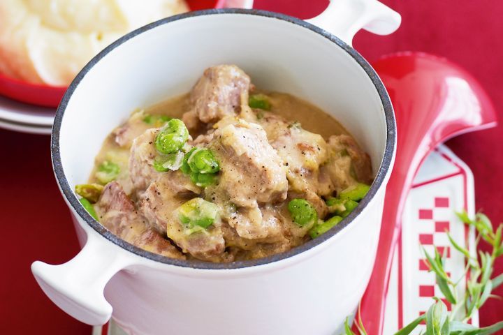 Готовим Meat Pork with cider & cream