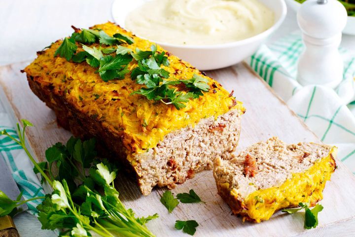 Cooking Meat Pumpkin-topped meatloaf