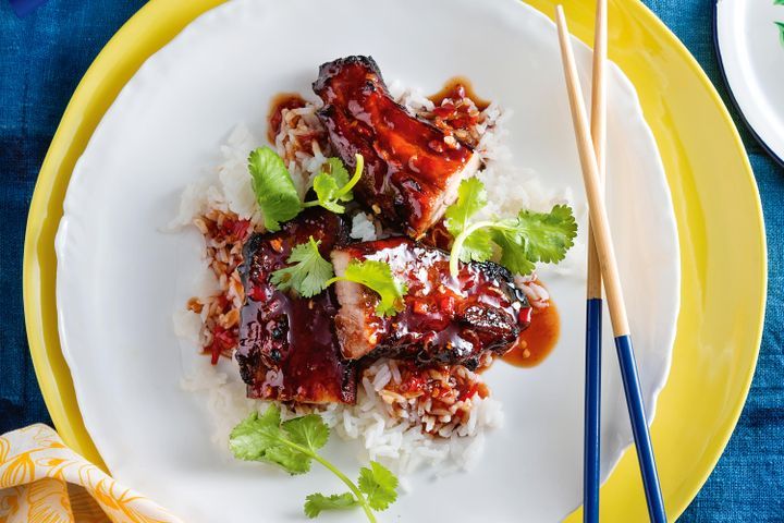 Cooking Meat Sticky soy and five spice pork belly