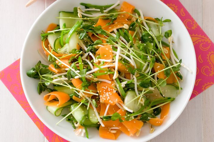 Cooking Salads Asian carrot and sprout salad
