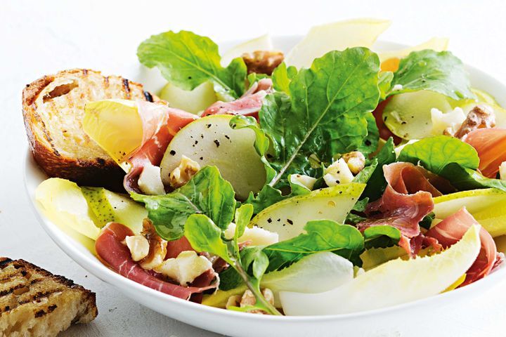 Cooking Salads Autumn salad and bruschetta