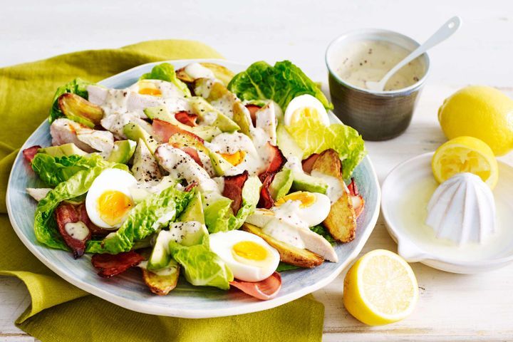 Cooking Salads Avocado and roasted potato salad