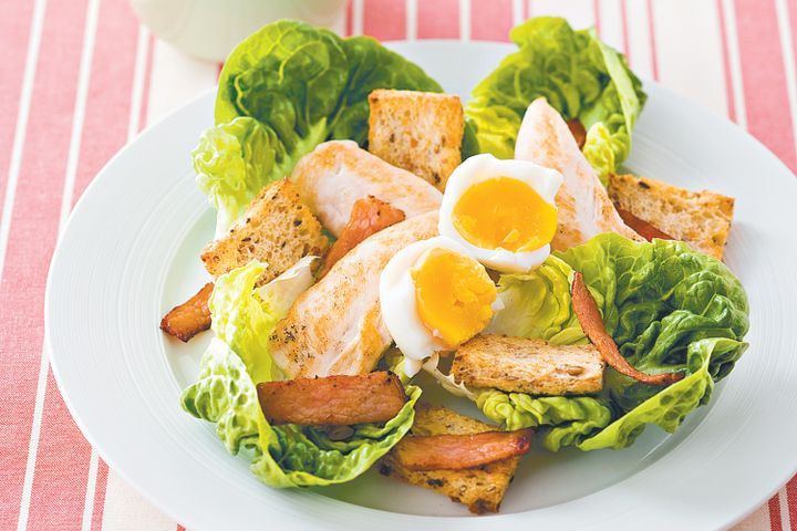 Cooking Salads Caesar salad with chicken