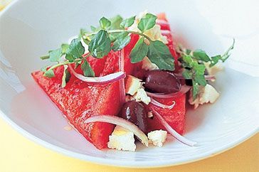 Cooking Salads Chargrilled watermelon and feta salad