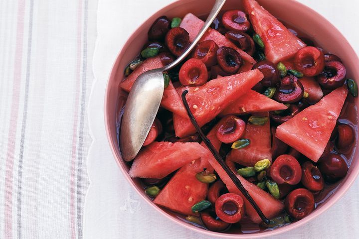 Cooking Salads Cherry and watermelon salad