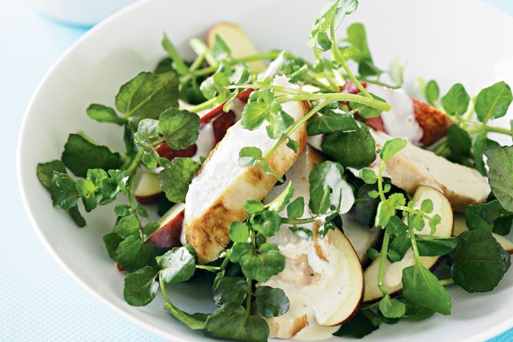 Cooking Salads Chicken, apple and watercress salad
