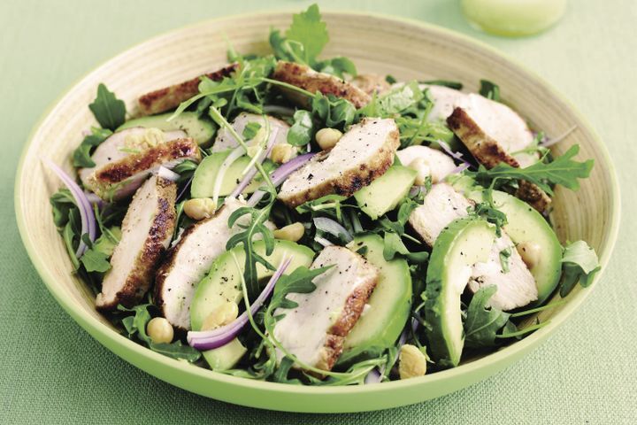 Cooking Salads Chicken, chickpea and avocado salad