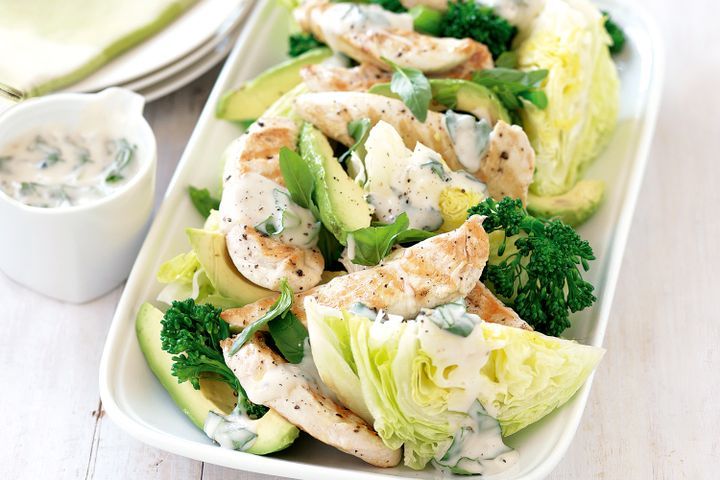 Cooking Salads Chunky chicken caesar-style salad