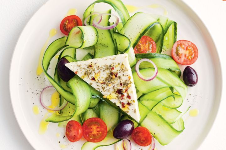 Cooking Salads Cucumber and feta salad