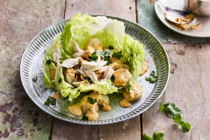 Cooking Salads Curried chicken and potato salad