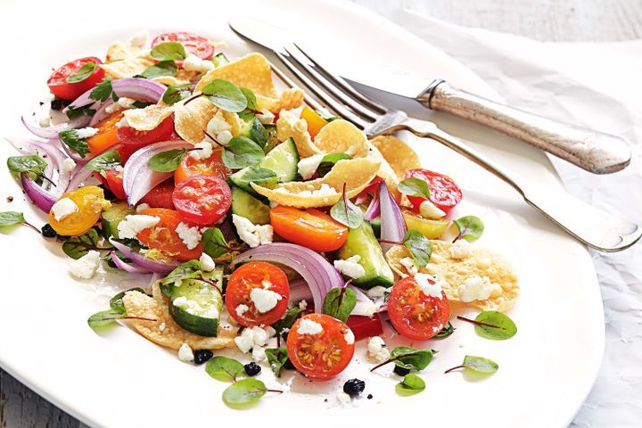 Cooking Salads Fattoush style salad