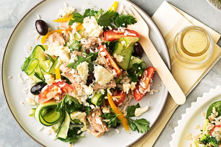 Cooking Salads Greek rice salad