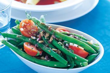 Cooking Salads Green bean and cherry tomato salad