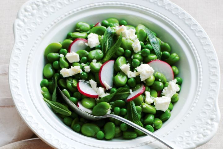 Cooking Salads Green pea and radish salad