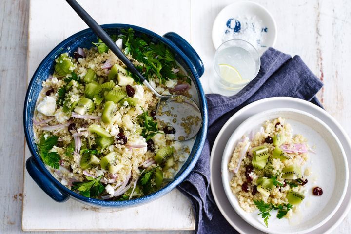 Cooking Salads Kiwi and quinoa salad