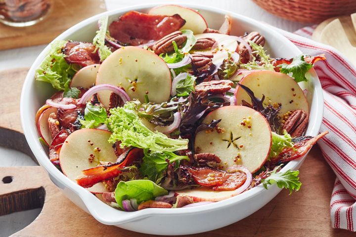 Cooking Salads Maple bacon and apple salad