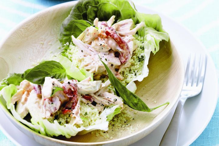 Cooking Salads Mediterranean smoked chicken & couscous salad