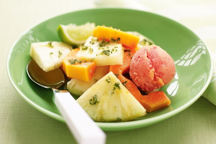 Cooking Salads Minted-papaya pineapple salad