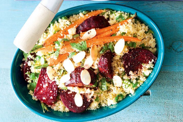 Cooking Salads Moroccan beetroot and couscous salad